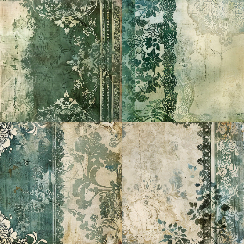 24PCS 6" Mossleaf Scrapbook Paper & Cardstock