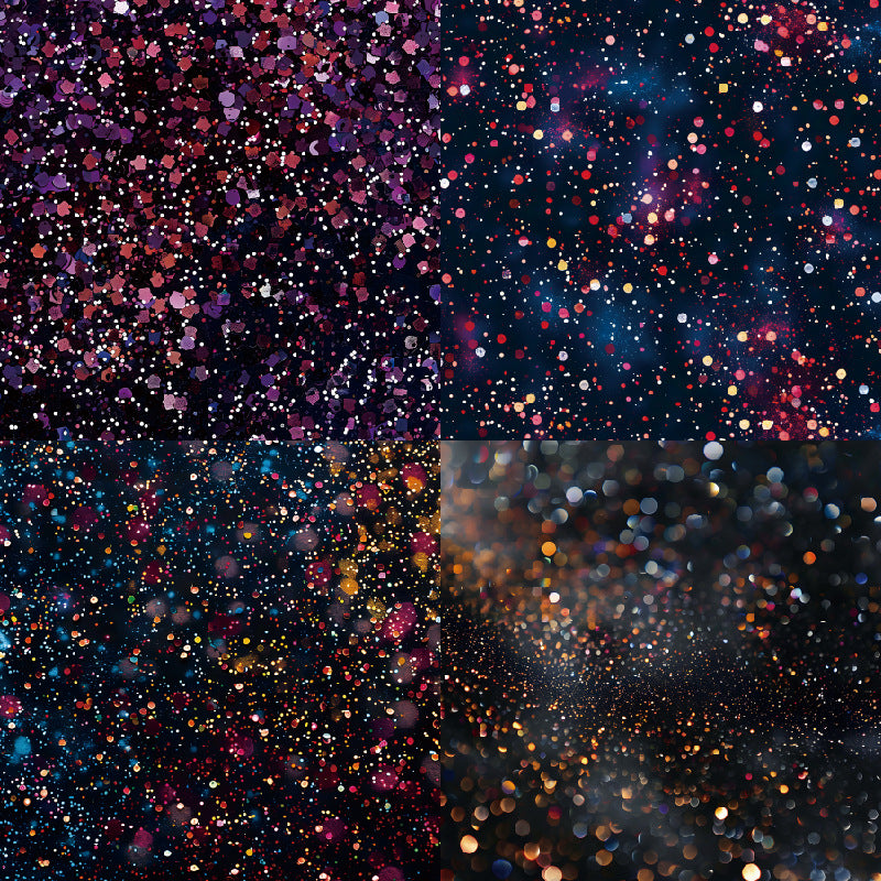 24PCS 6" Shining Night Scrapbook Paper & Cardstock
