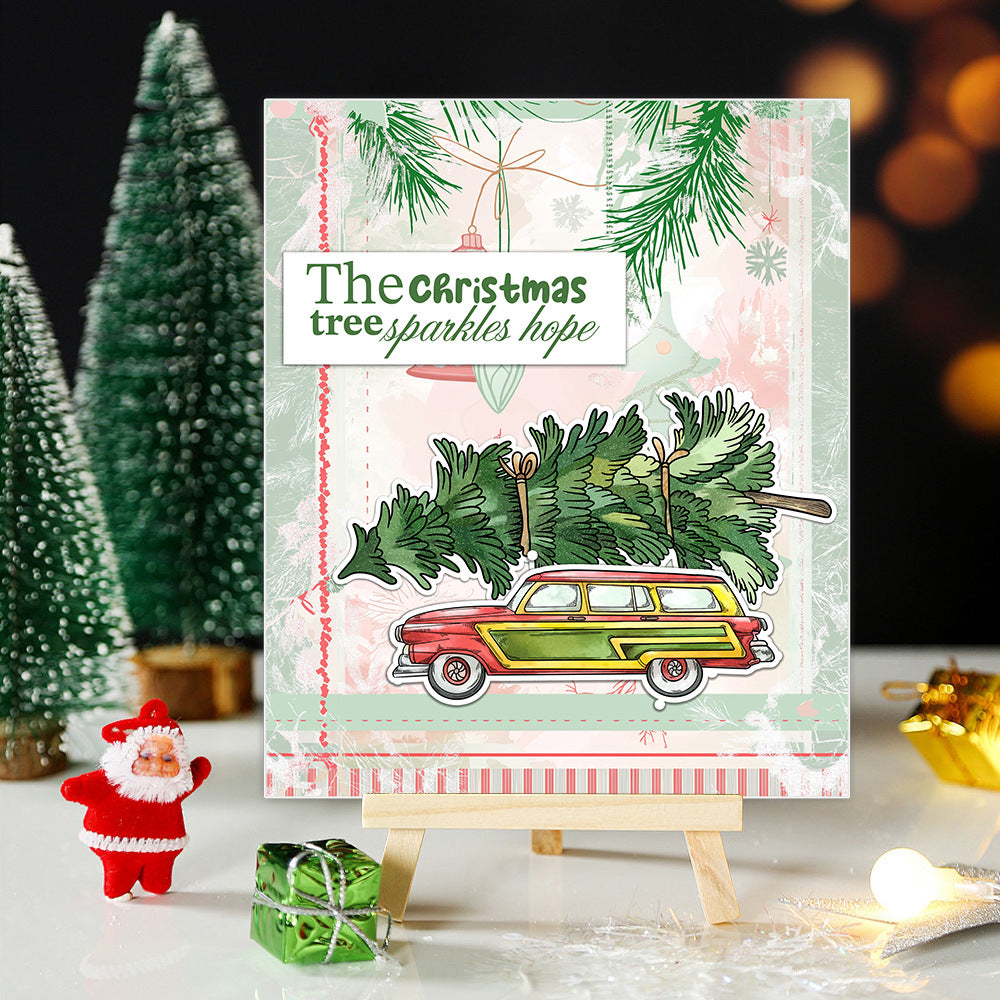 Christmas Elements Dies & Stamps Set