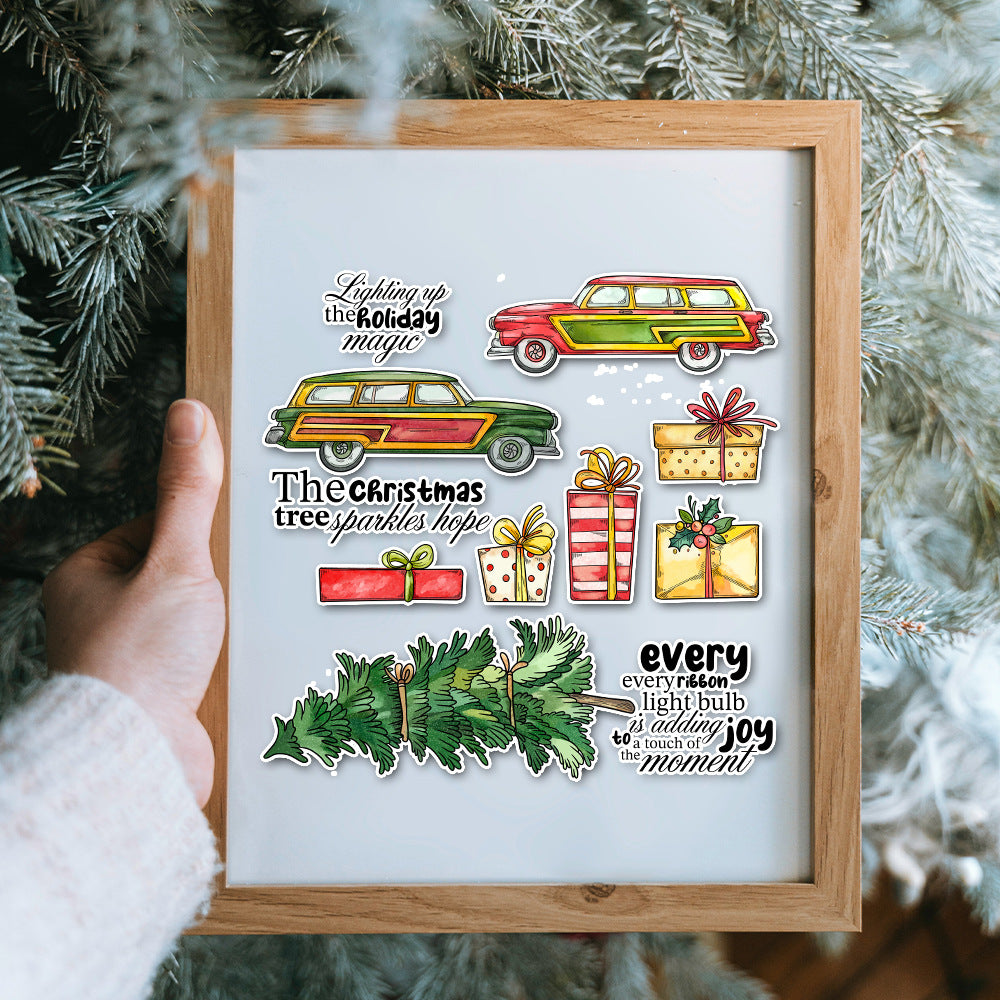 Christmas Elements Dies & Stamps Set