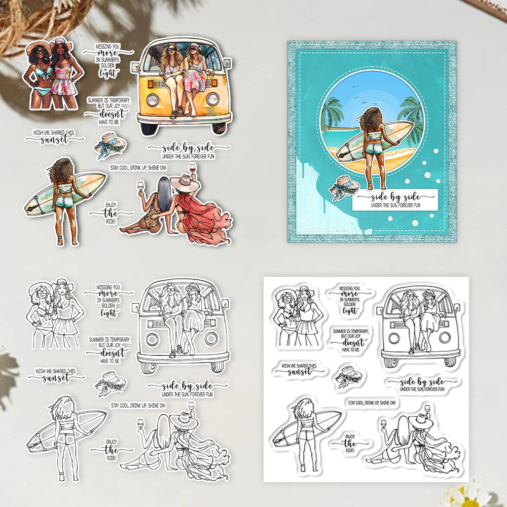 Summer Girl Clear Stamps