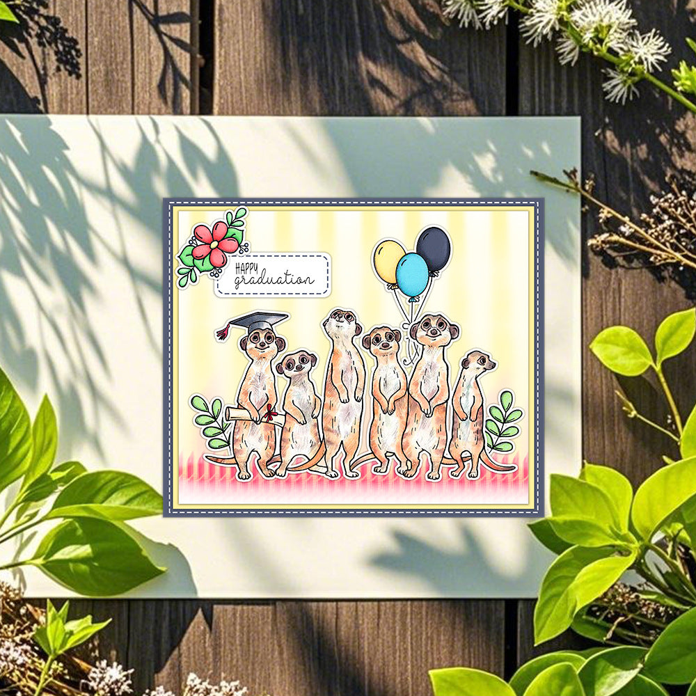 Graduation Suricatta Dies & Stamps Set