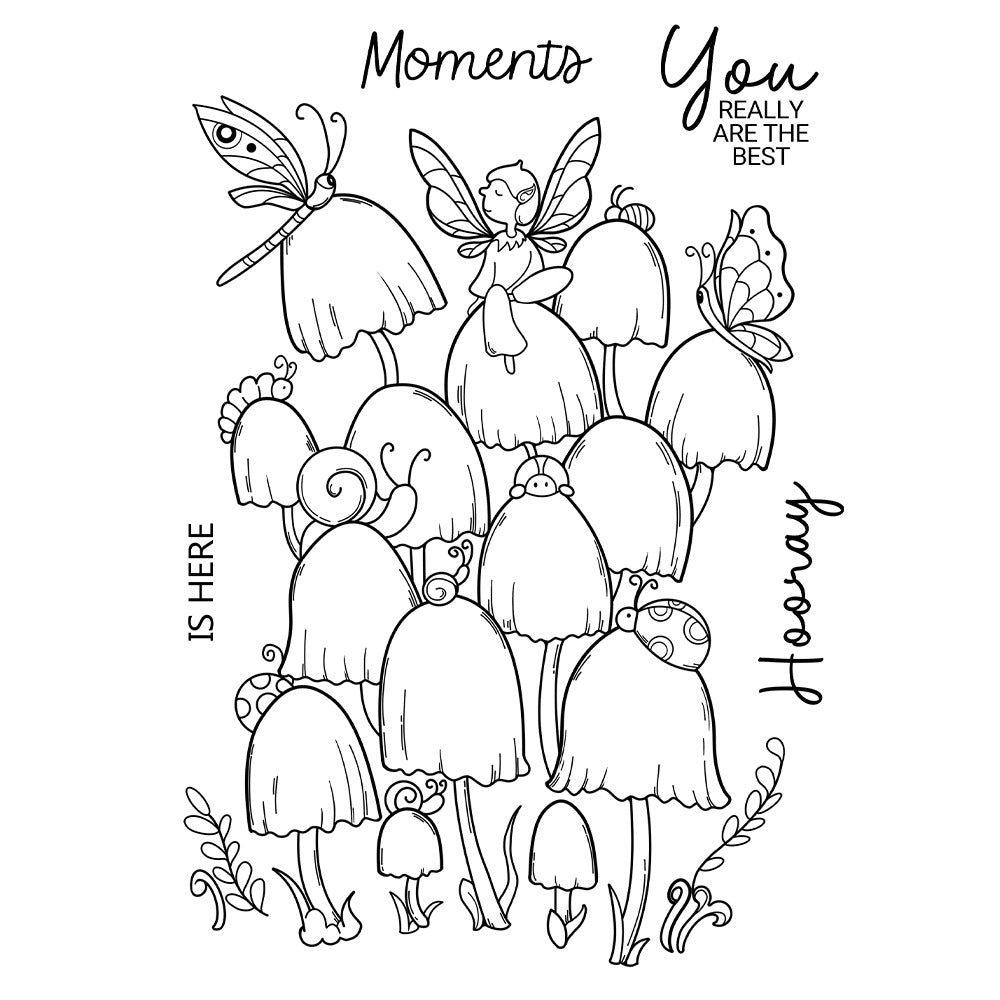 Personality Mushroom Clear Stamps