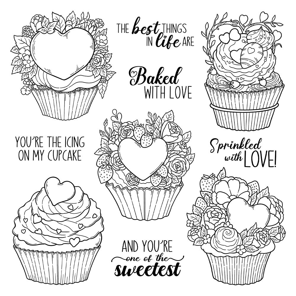 Sweet Cake Dies & Stamps Set