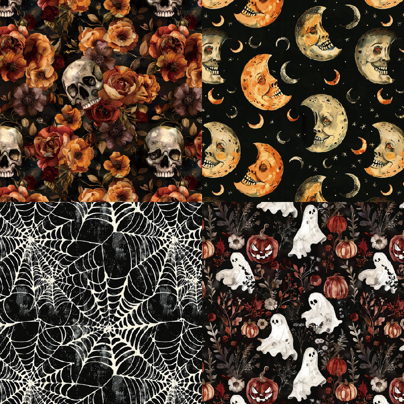24PCS 6" Cobweb Scrapbook Paper & Cardstock