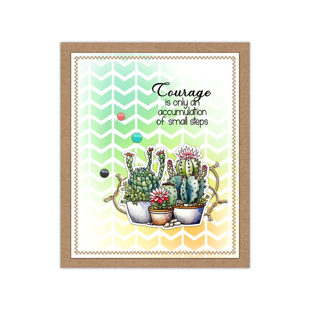 Plant Cactus Clear Stamps