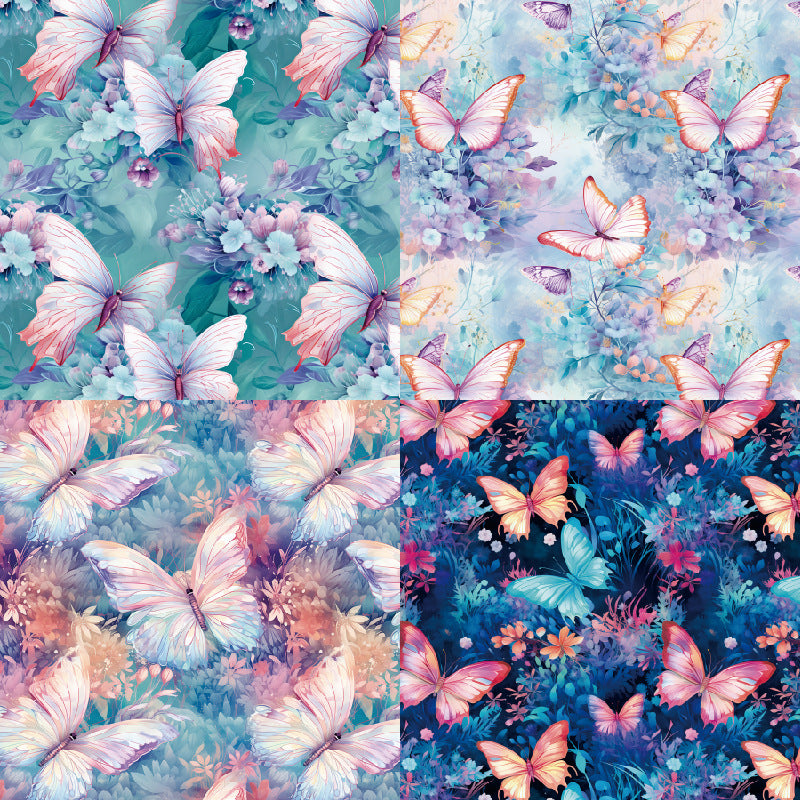 24PCS 6" Butterfly Wings Scrapbook Paper & Cardstock