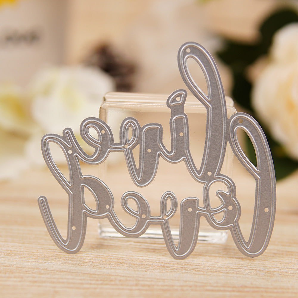 "Live Loved" Words Metal Cutting Dies