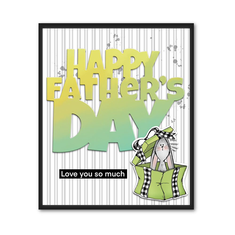 Happy Father's Day Words Cutting Dies