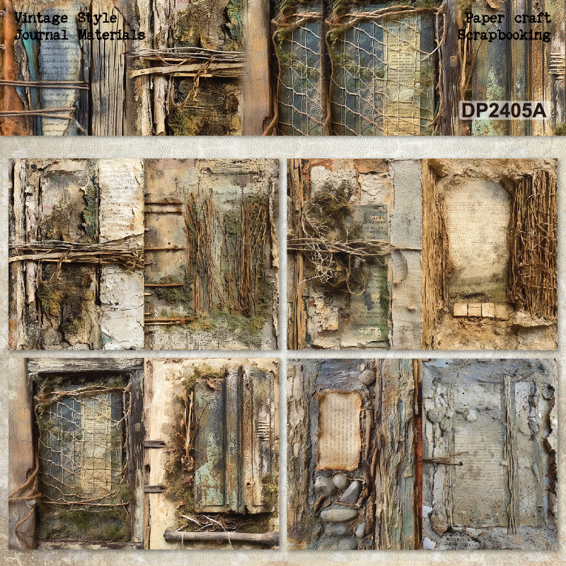 A5 Vintage Style Journal Scrapbook Paper