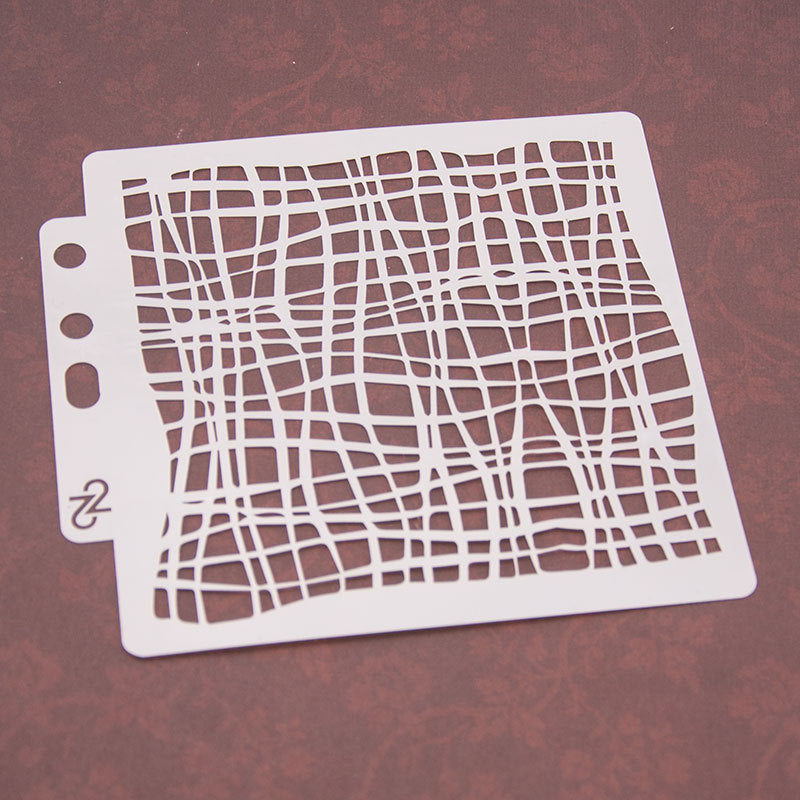 Staggered Lines DIY Hollow Stencil