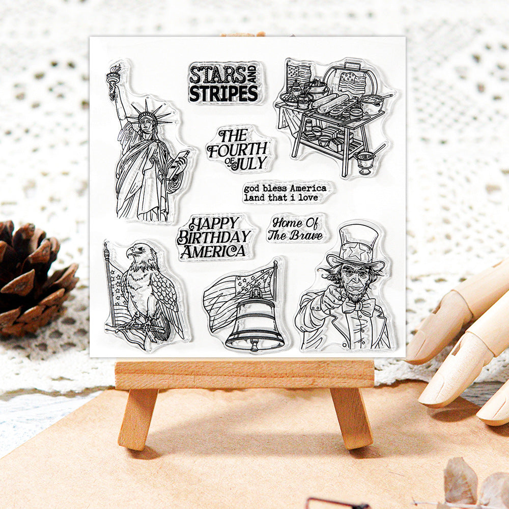Independence Day Elements Clear Stamps