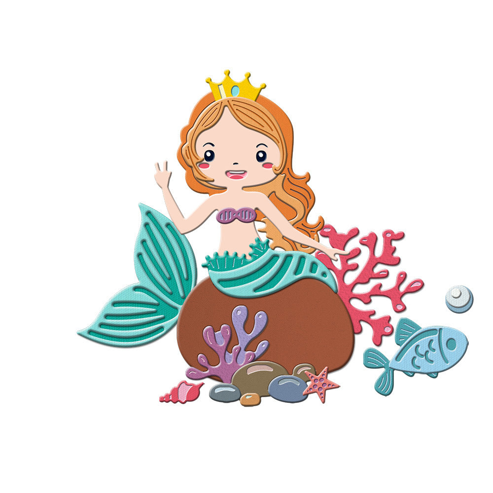 Cartoon Mermaid Metal Cutting Dies