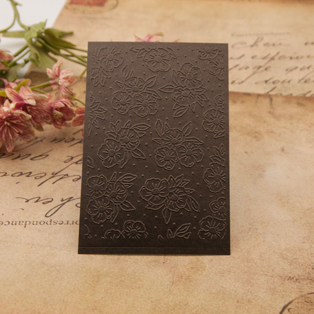 Flowers Pattern Plastic Embossing Folder