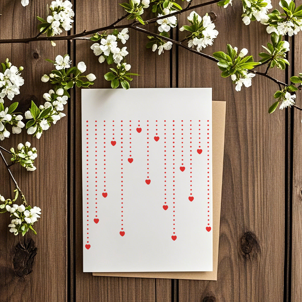 Love Background DIY Painting Hollow Stencil