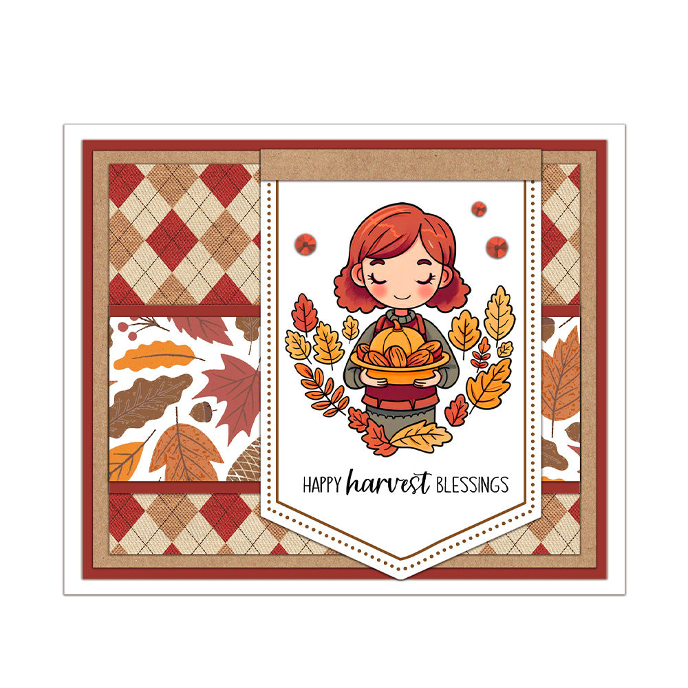 Thanksgiving Theme Dies & Stamps Set