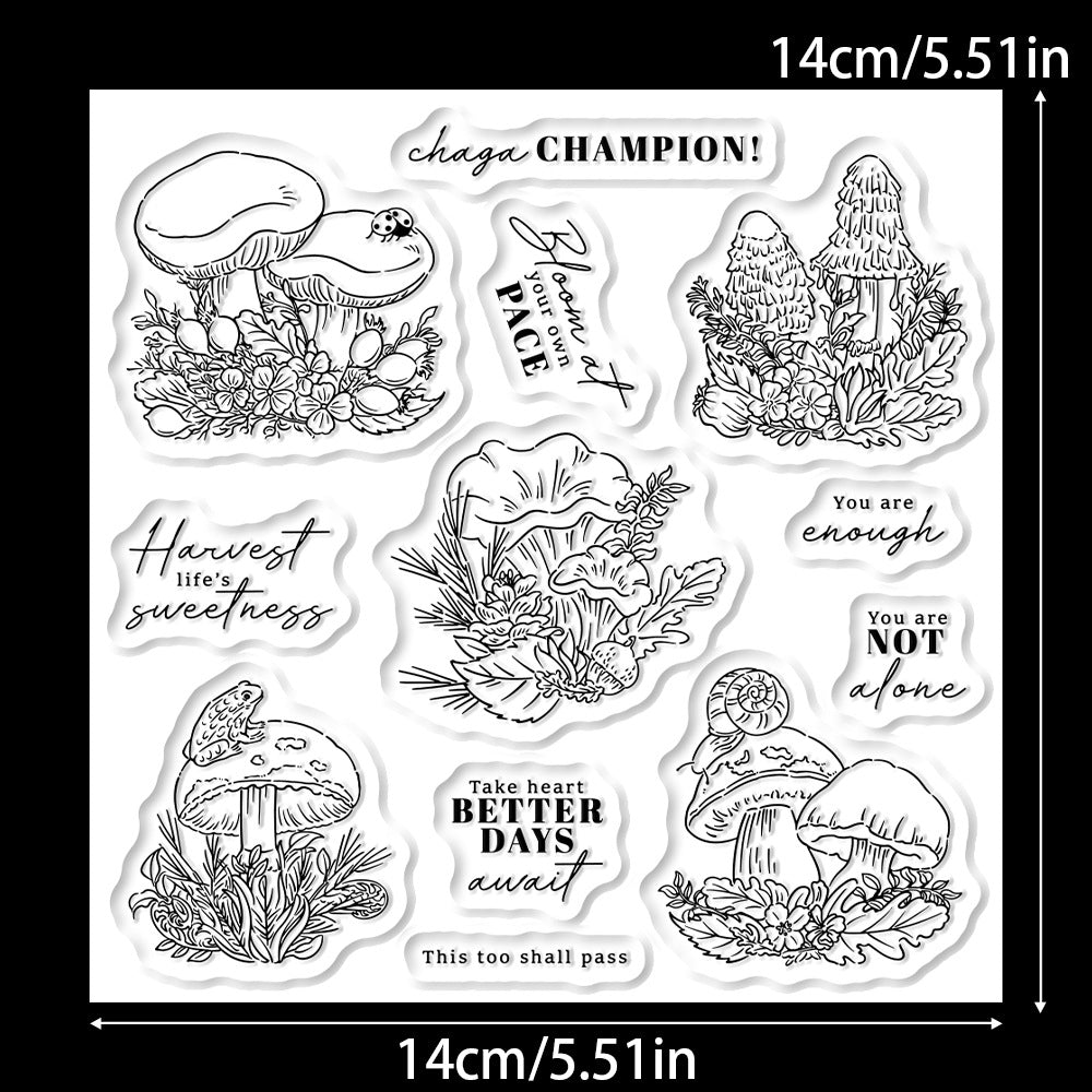 Mushroom Combination Clear Stamps