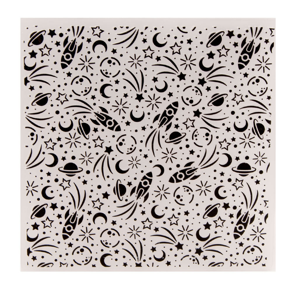 Galaxy Pattern Plastic Embossing Folder