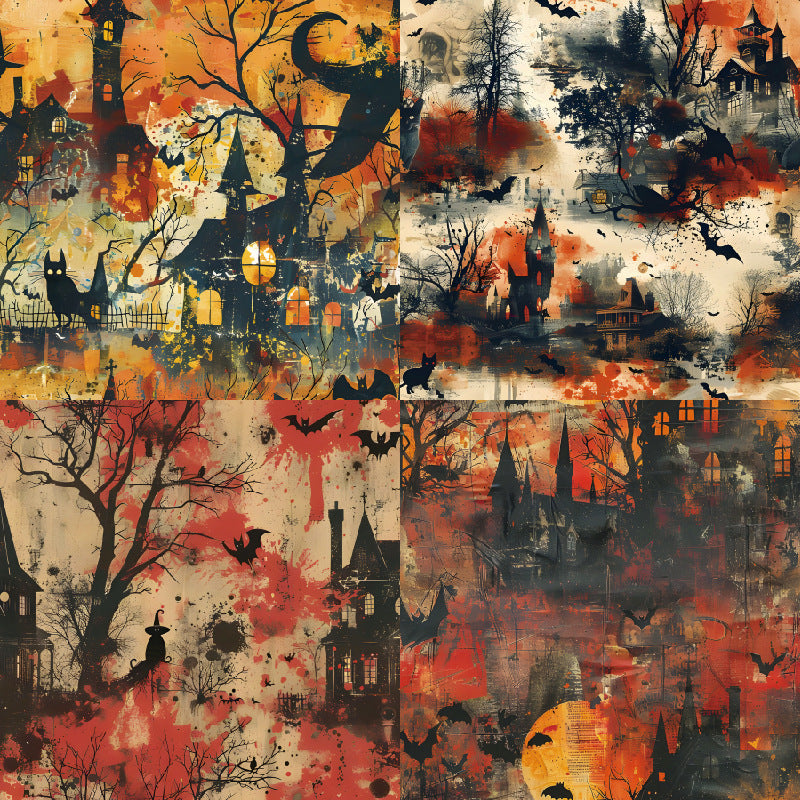 24PCS 6" Night Elves Scrapbook Paper & Cardstock