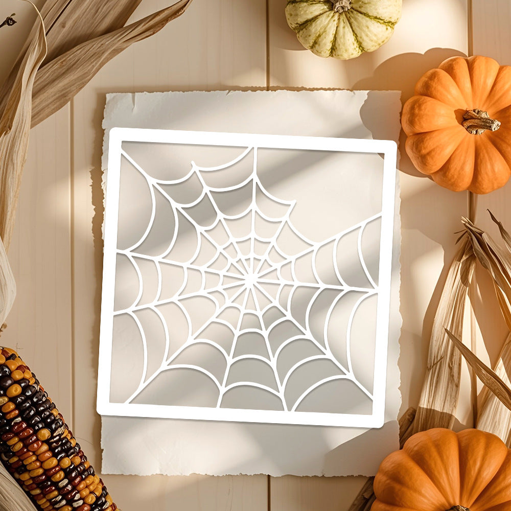 Spider Web Background DIY Painting Hollow Stencil