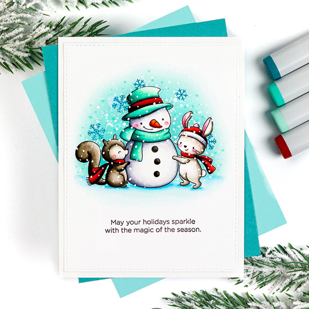 Winter Snowman Dies & Stamps Set