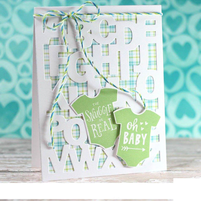 26 Alphabets Background Board Cutting Dies