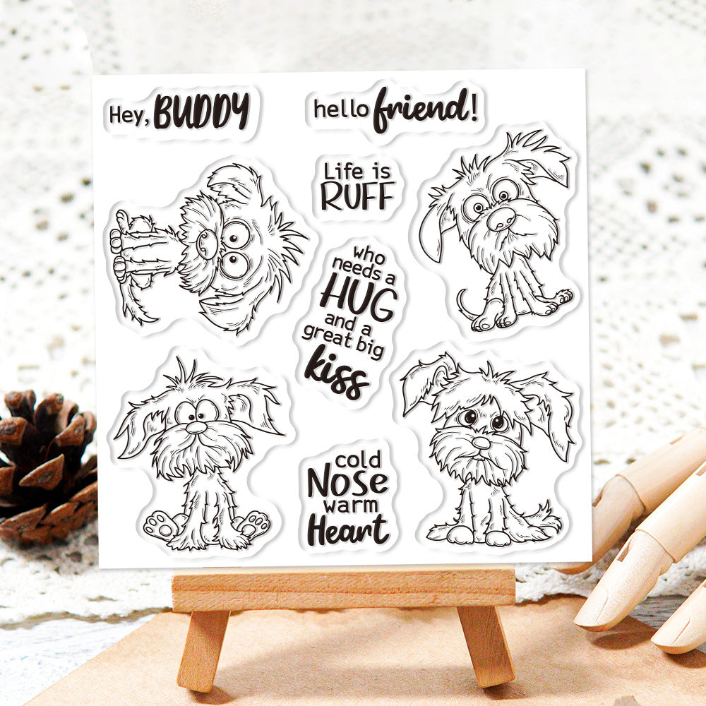 Cute Puppy Dies & Stamps Set