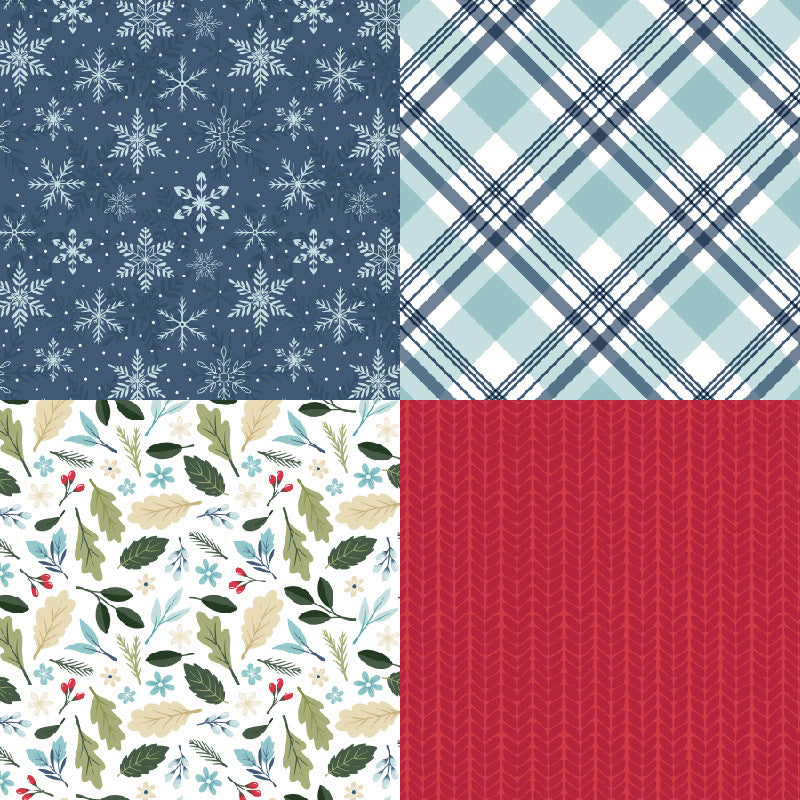 24PCS 6" Frosty Scrapbook Paper & Cardstock