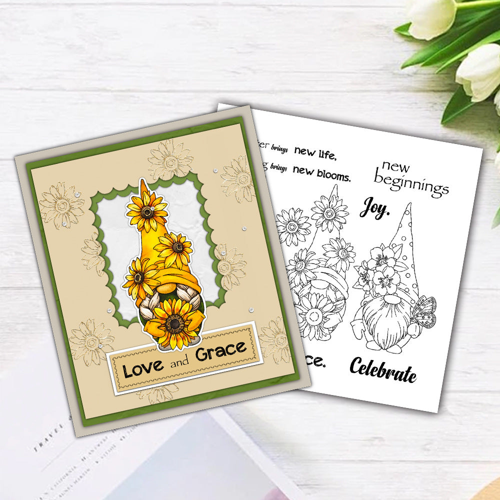 Easter Gnomes Dies & Stamps Set