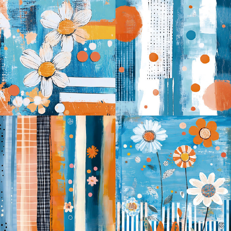 24PCS 6" Spring Scrapbook Paper & Cardstock