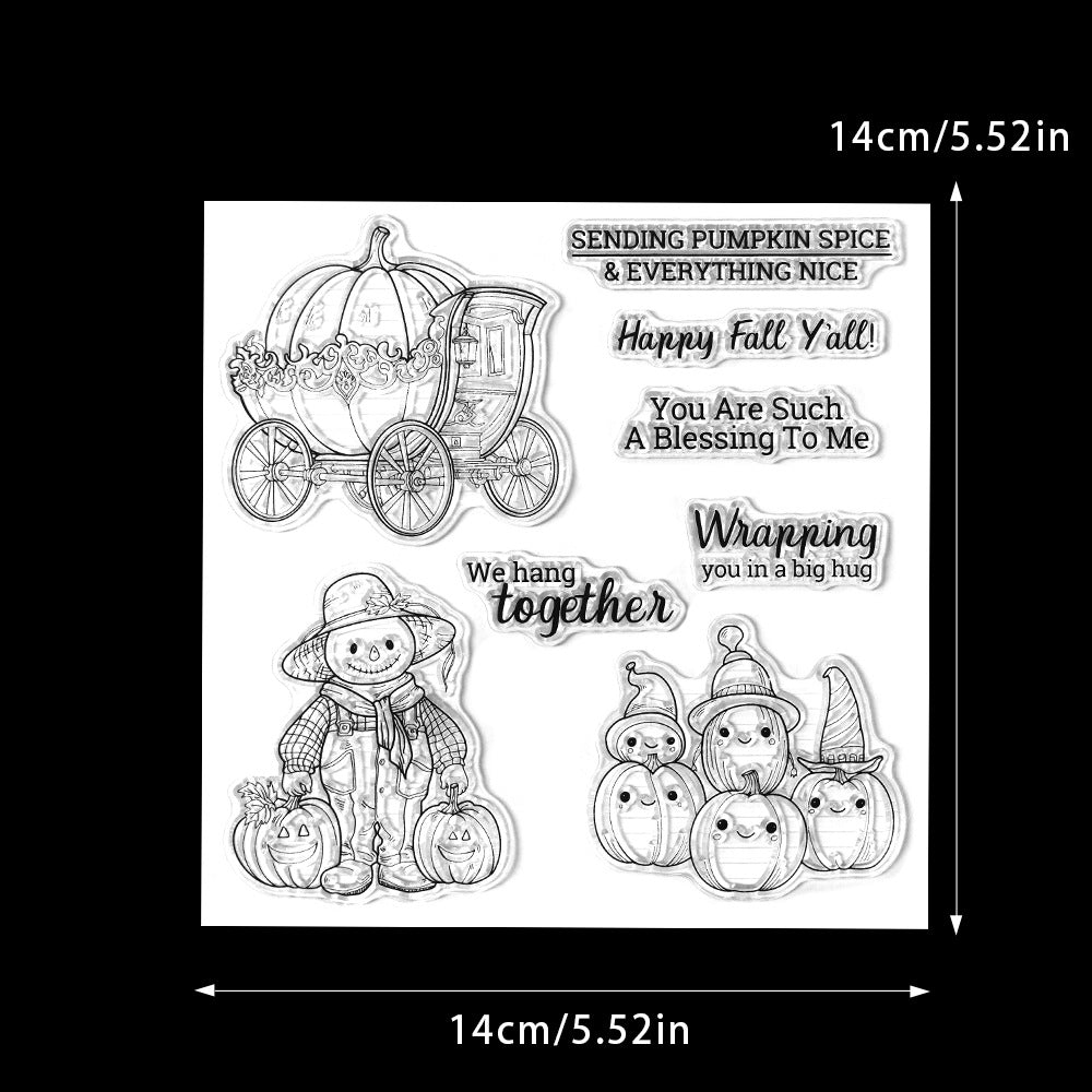 Halloween Pumpkin Dies & Stamps Set
