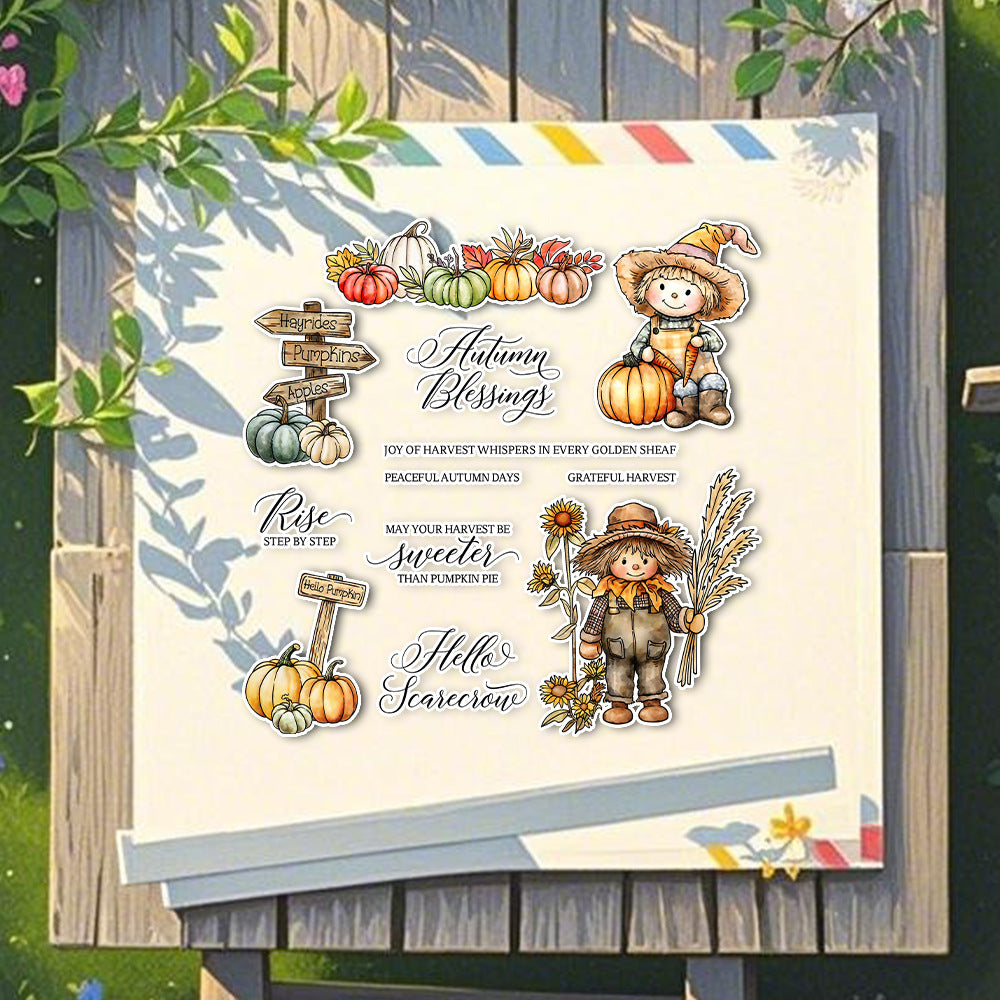 Autumn Harvest Scarecrow Dies & Stamps Set