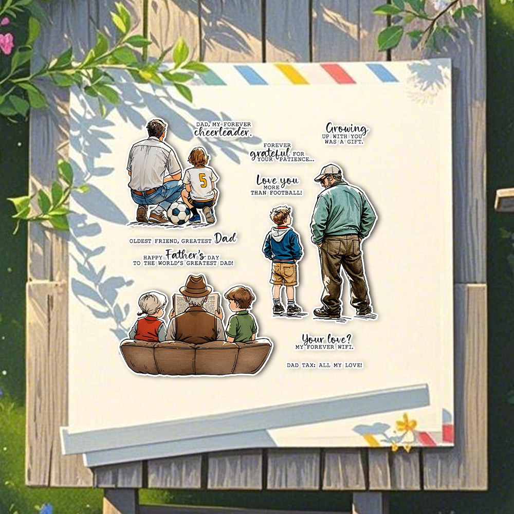 Father-Son Relationship Dies & Stamps Set