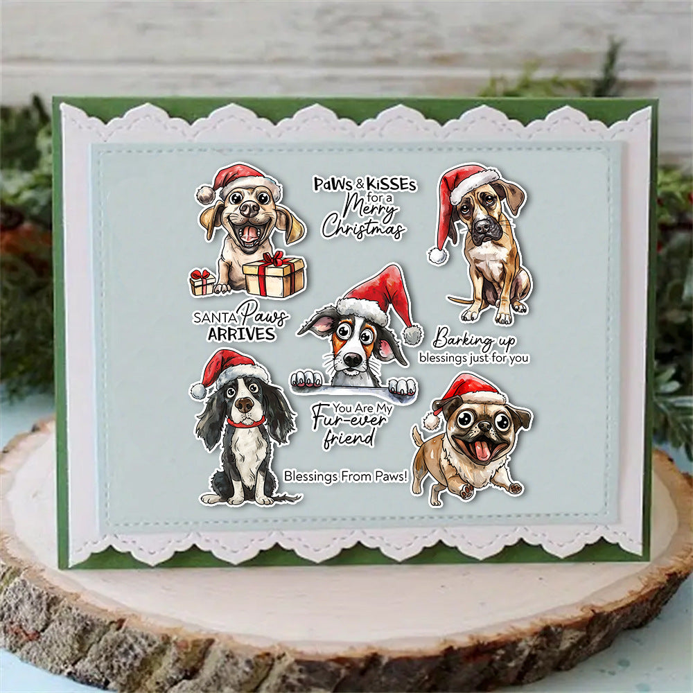 Christmas Dog Dies & Stamps Set