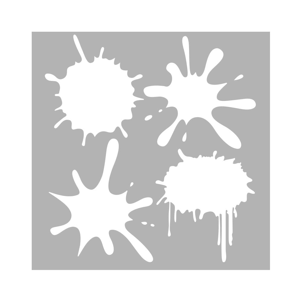 Paint Splash DIY Hollow Stencil