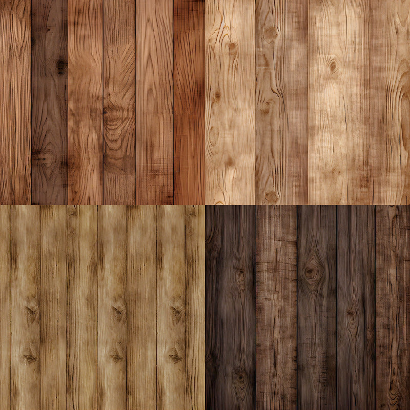 24PCS 6" Wooden Texture Scrapbook Paper & Cardstock