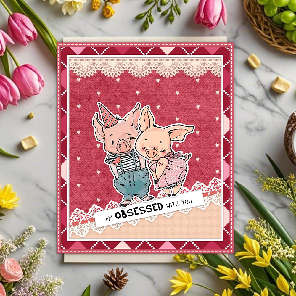 Happy Piggy Dies & Stamps Set