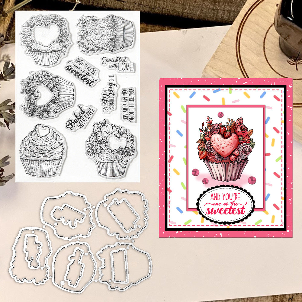 Sweet Cake Dies & Stamps Set
