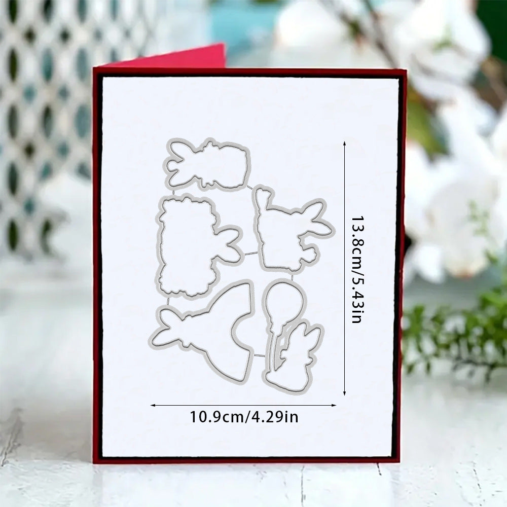 Easter Cute Bunny Dies & Stamps Set