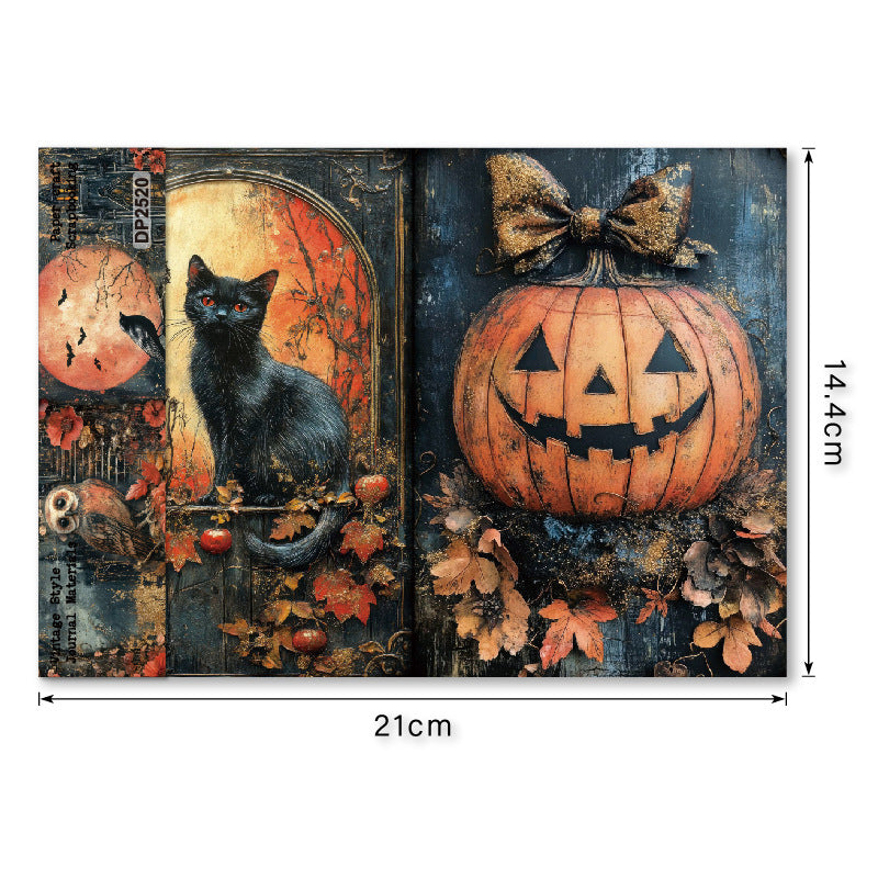 A5 Halloween Theme Journal Scrapbook Paper