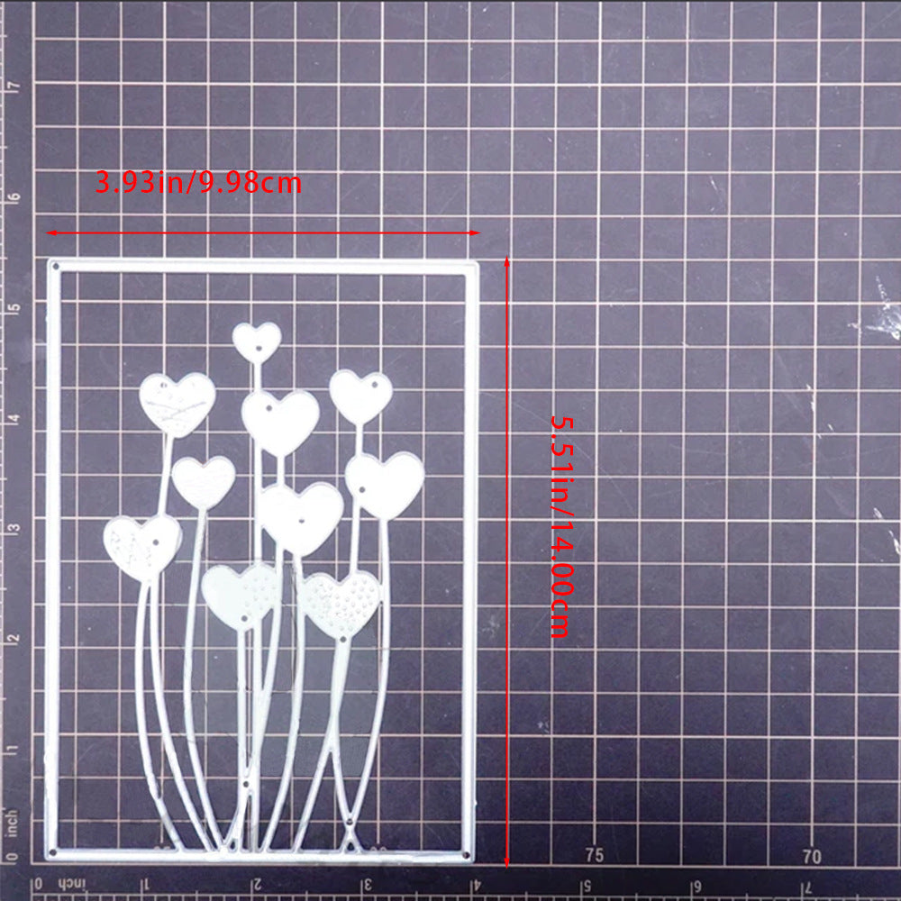 Love Balloon Background Board Cutting Dies