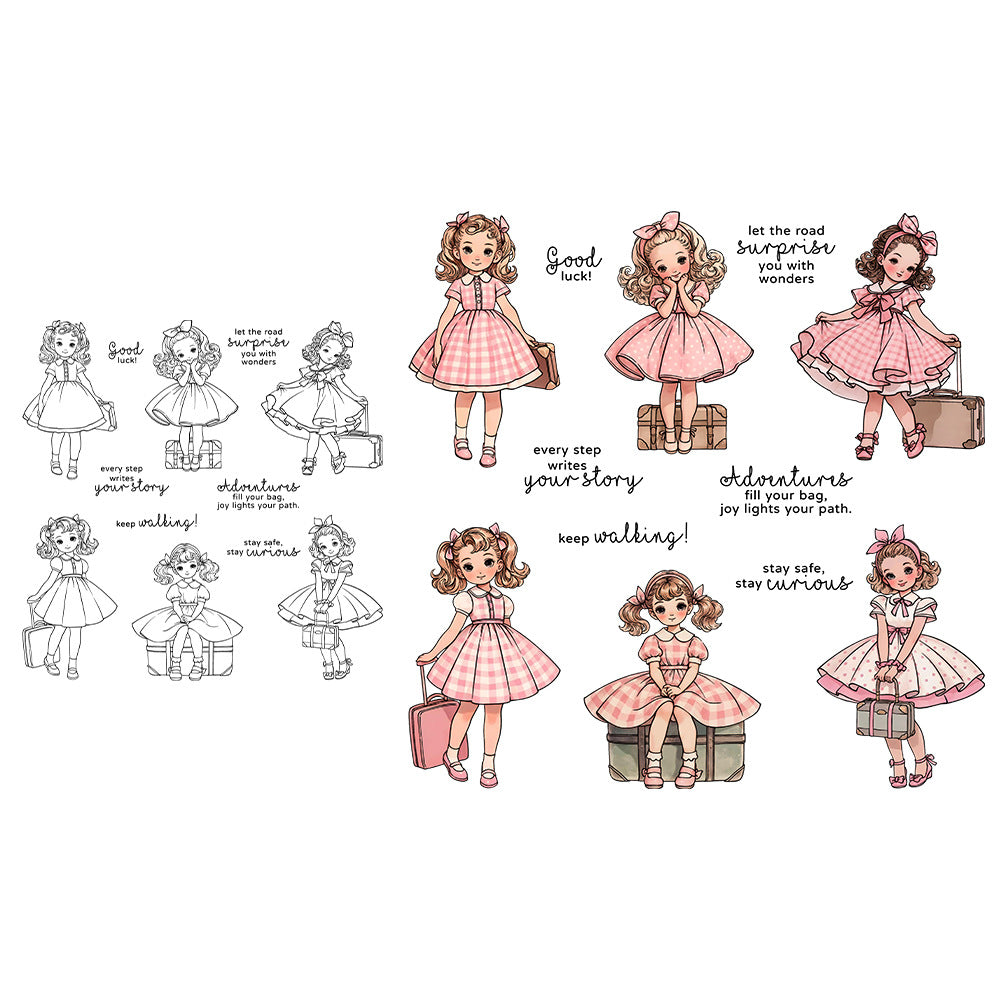 Loli Girls Travel Clear Stamps