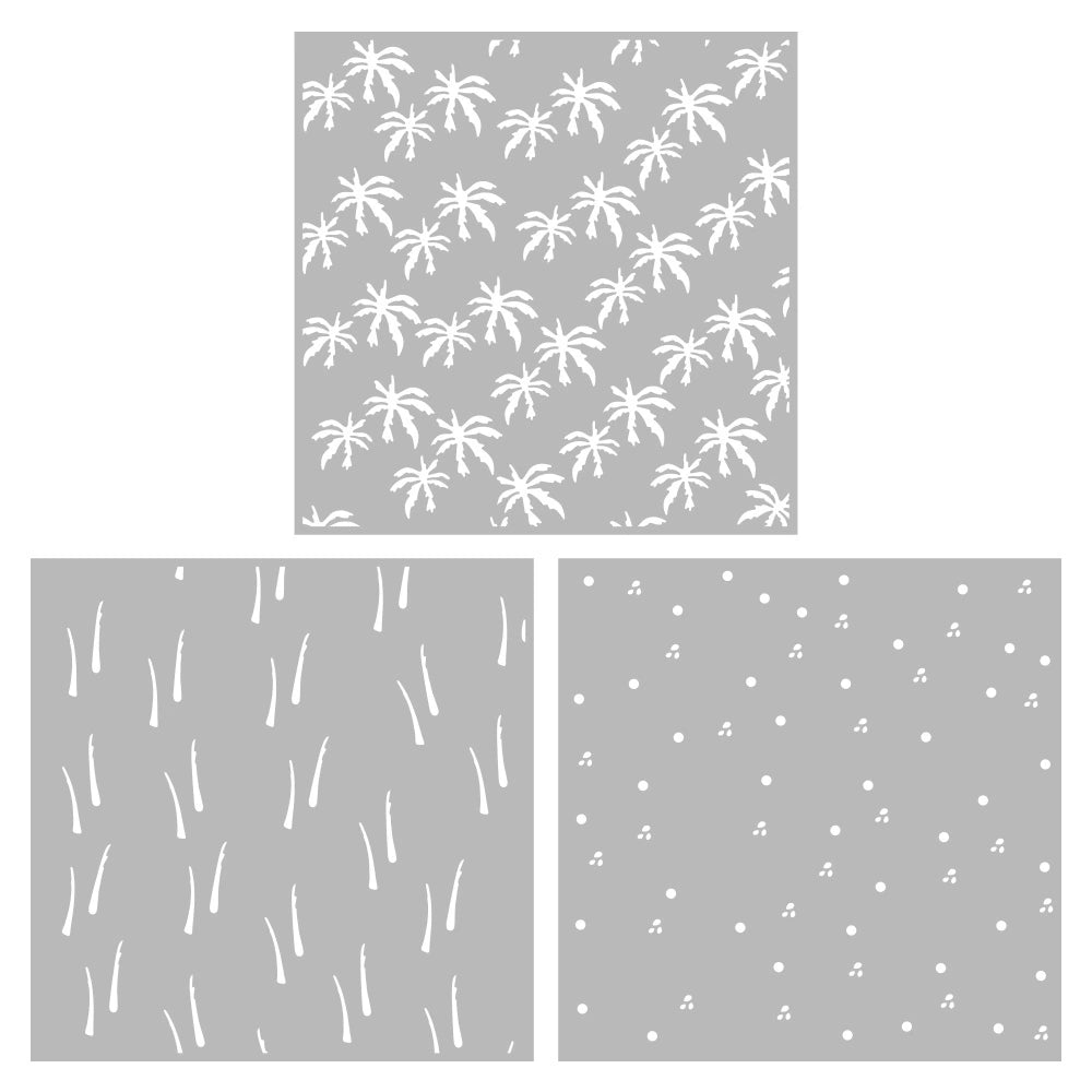 Beach Coconut Trees DIY Painting Hollow Stencil