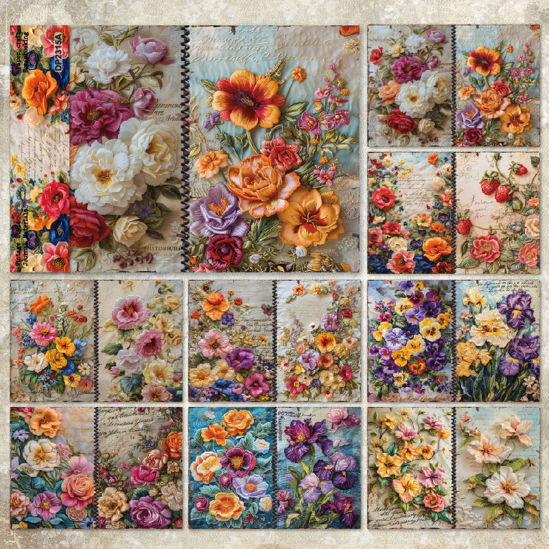 A5 Beautiful Flowers Journal Scrapbook Paper