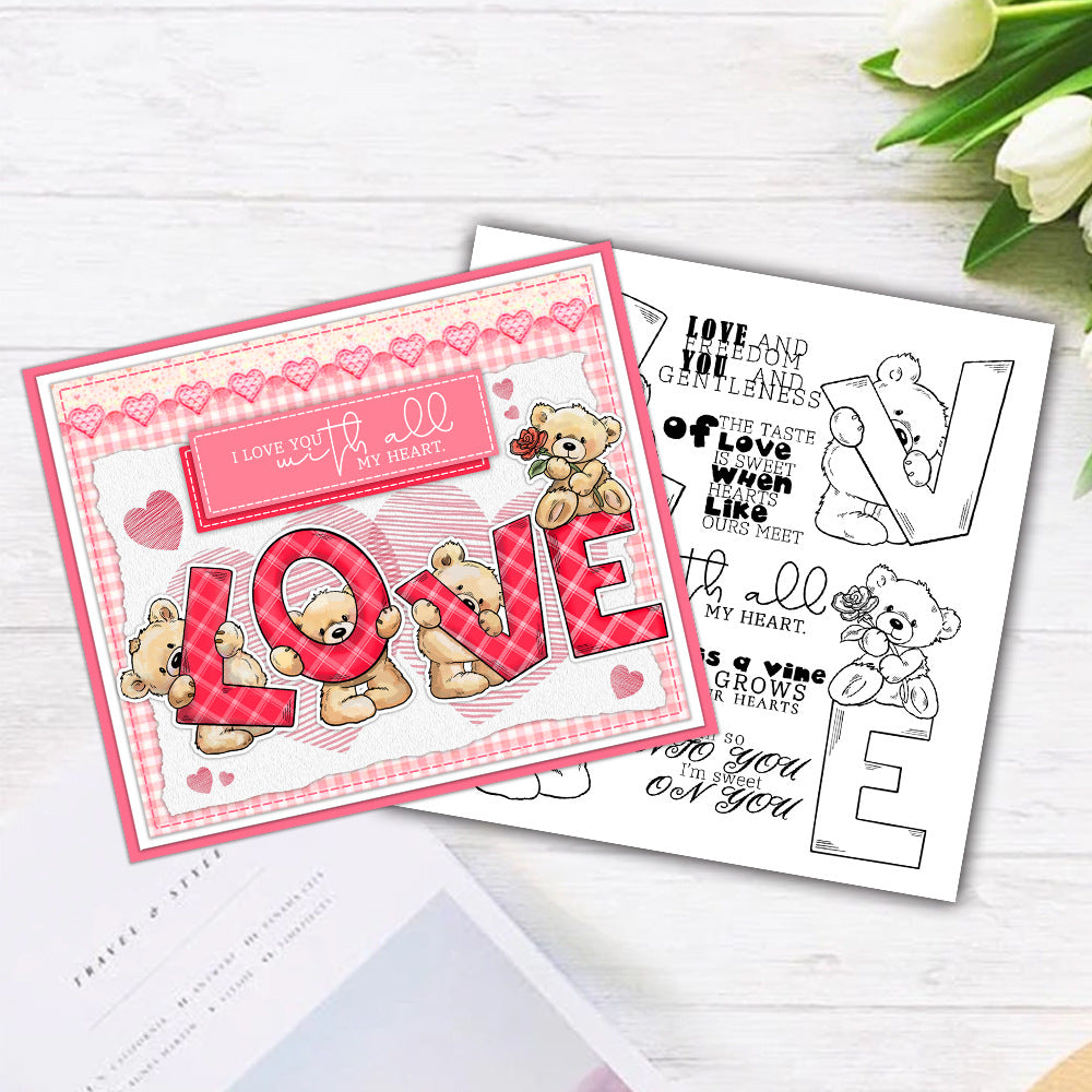 Valentine's Day Theme Dies & Stamps Set