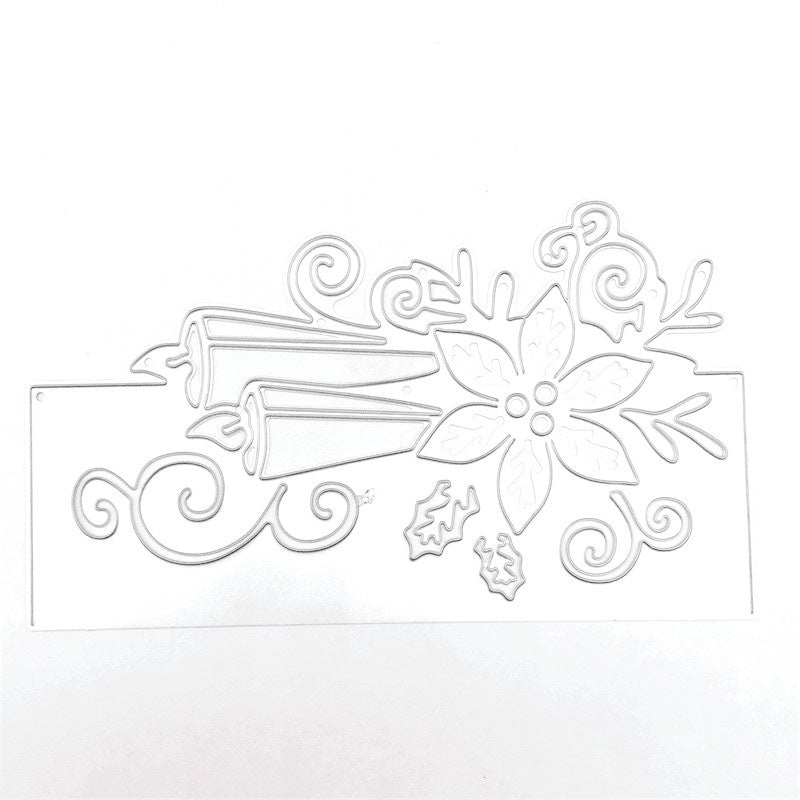 Candles and Flowers Lace Frame Cutting Dies