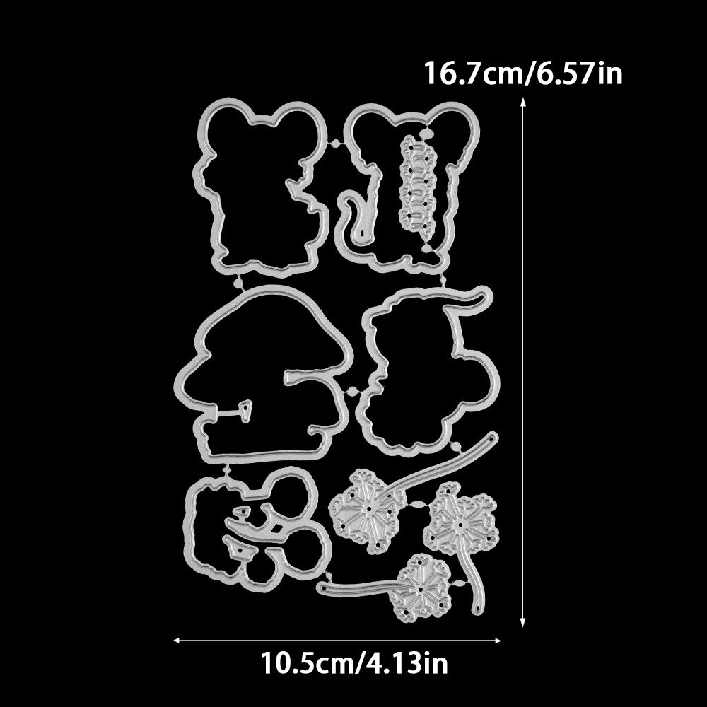 Mouse Mushroom Dies & Stamps Set