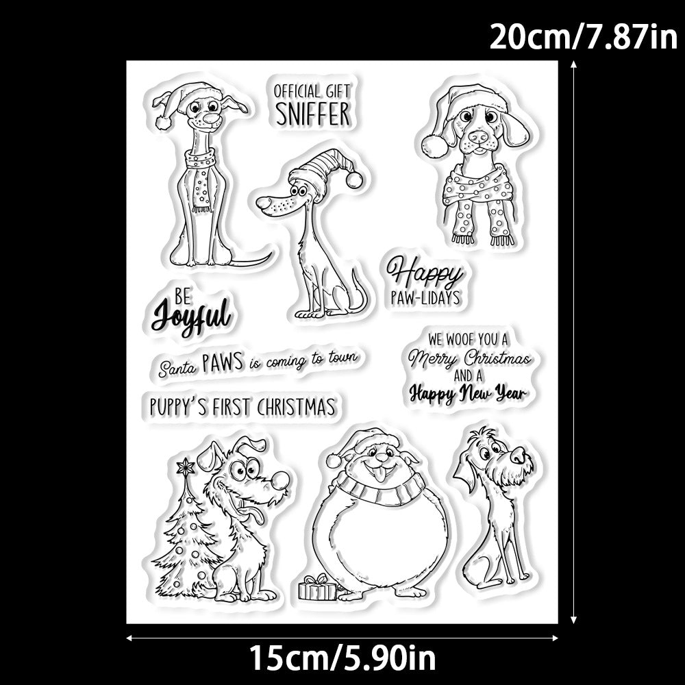 Christmas Puppy Dies & Stamps Set