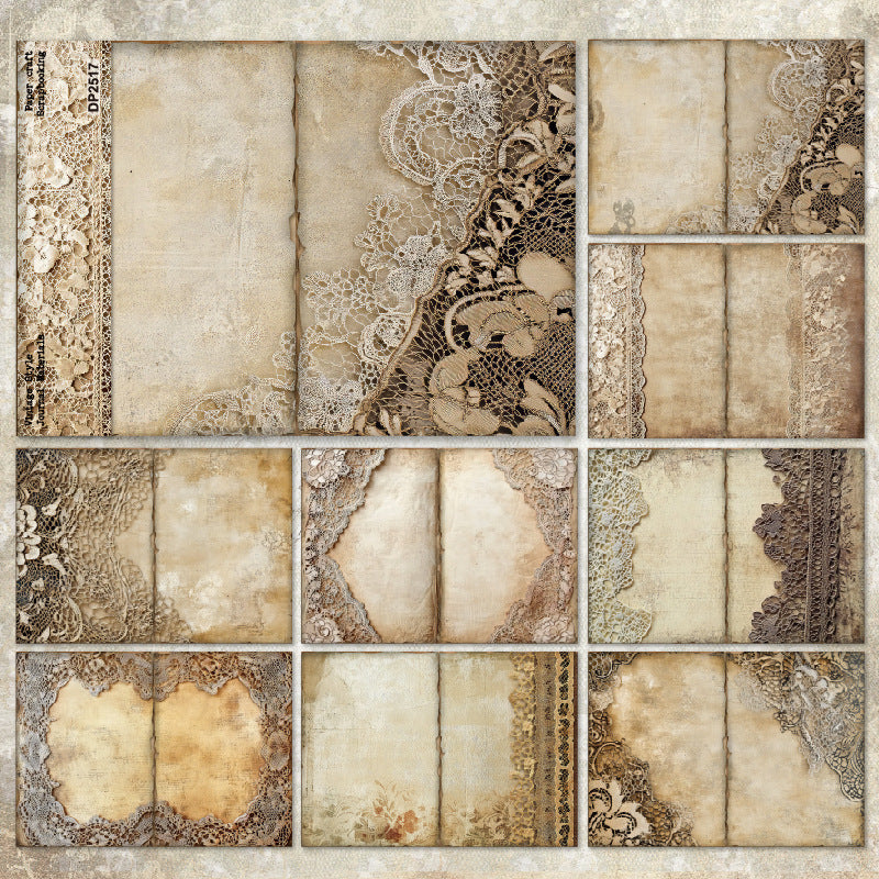 A5 Vintage Lace Journal Scrapbook Paper