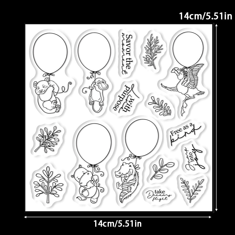 Animal Balloons Dies & Stamps Set
